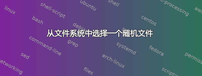 从文件系统中选择一个随机文件