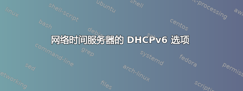 网络时间服务器的 DHCPv6 选项