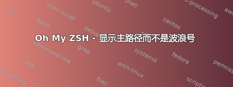 Oh My ZSH - 显示主路径而不是波浪号