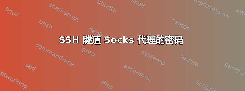 SSH 隧道 Socks 代理的密码