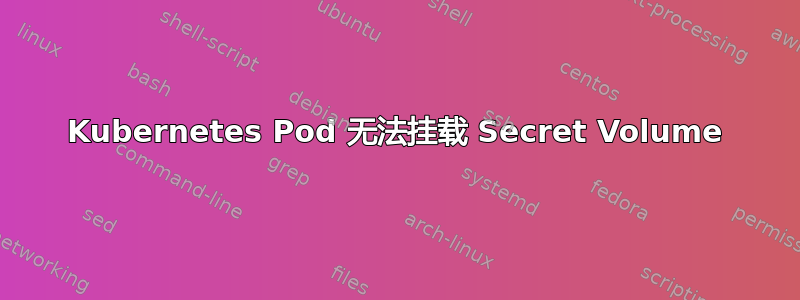 Kubernetes Pod 无法挂载 Secret Volume