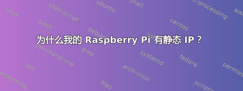 为什么我的 Raspberry Pi 有静态 IP？