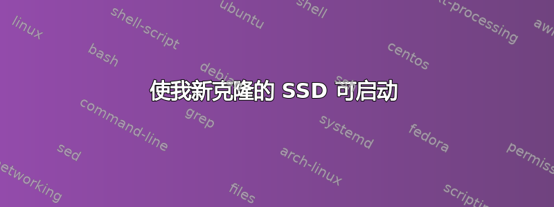 使我新克隆的 SSD 可启动