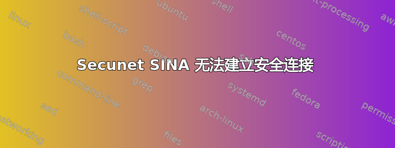 Secunet SINA 无法建立安全连接