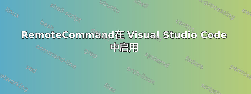 RemoteCommand在 Visual Studio Code 中启用