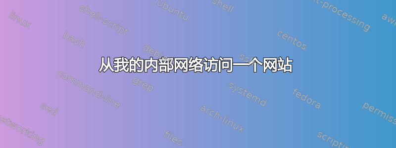 从我的内部网络访问一个网站