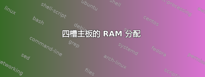 四槽主板的 RAM 分配