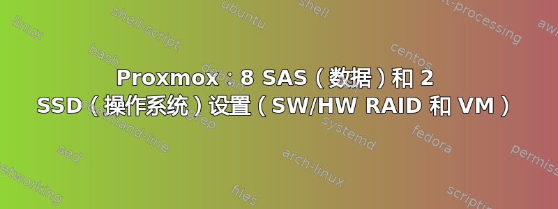 Proxmox：8 SAS（数据）和 2 SSD（操作系统）设置（SW/HW RAID 和 VM）