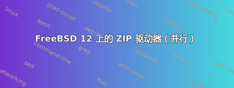 FreeBSD 12 上的 ZIP 驱动器（并行）