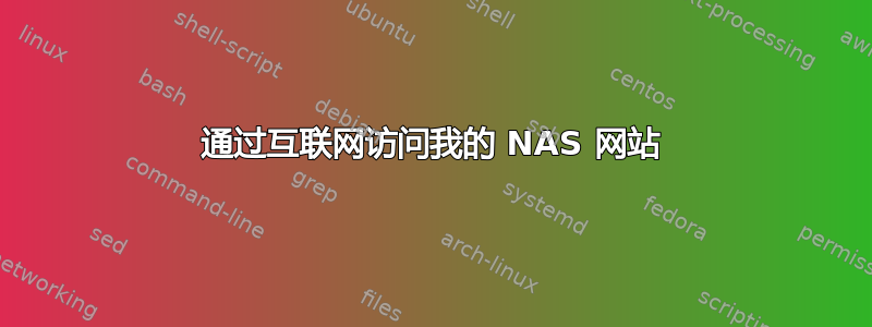 通过互联网访问我的 NAS 网站