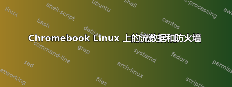 Chromebook Linux 上的流数据和防火墙