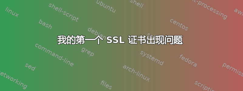 我的第一个 SSL 证书出现问题