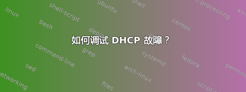 如何调试 DHCP 故障？