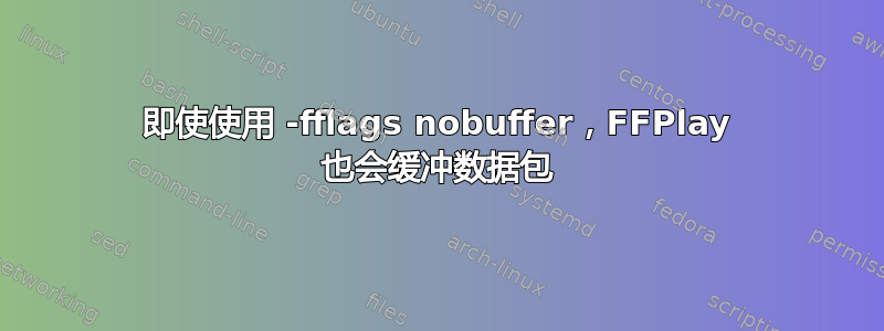 即使使用 -fflags nobuffer，FFPlay 也会缓冲数据包