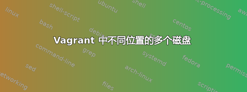 Vagrant 中不同位置的多个磁盘