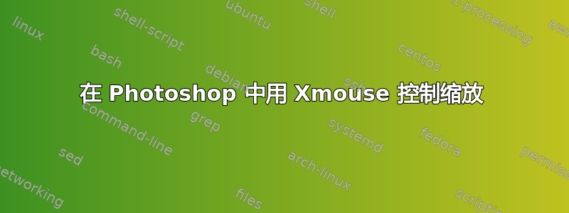 在 Photoshop 中用 Xmouse 控制缩放