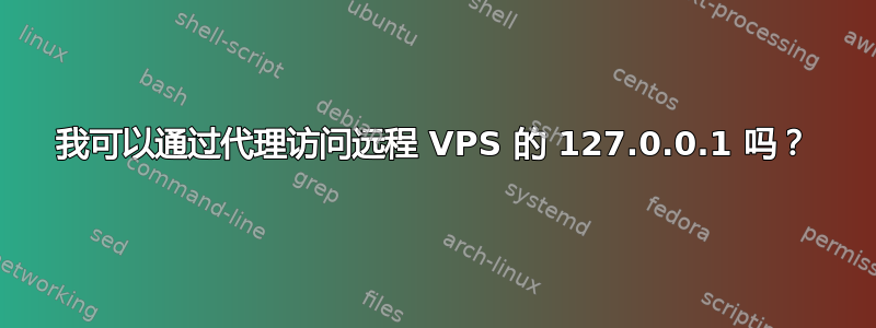 我可以通过代理访问远程 VPS 的 127.0.0.1 吗？