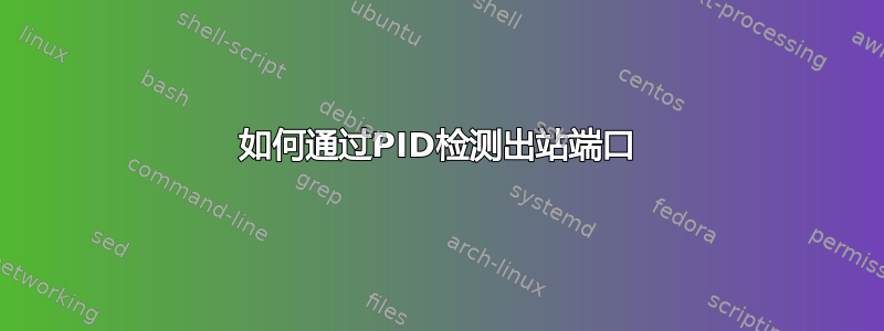 如何通过PID检测出站端口