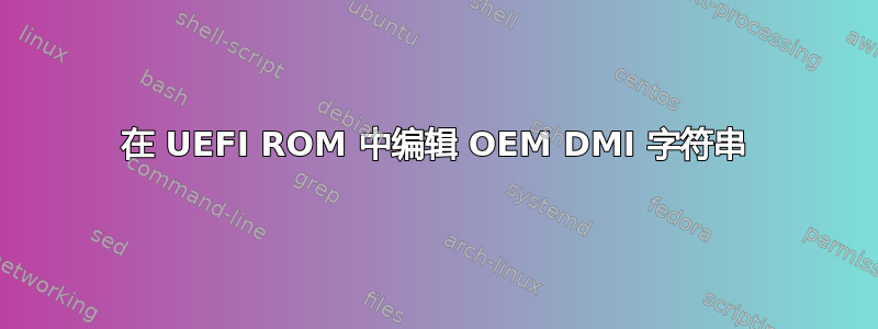 在 UEFI ROM 中编辑 OEM DMI 字符串