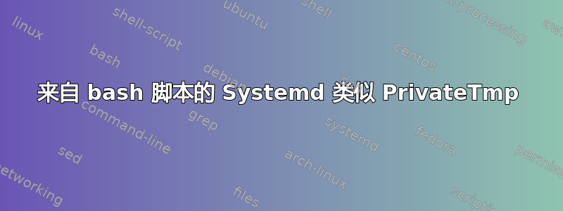 来自 bash 脚本的 Systemd 类似 PrivateTmp