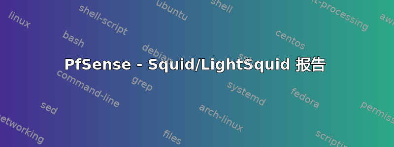 PfSense - Squid/LightSquid 报告