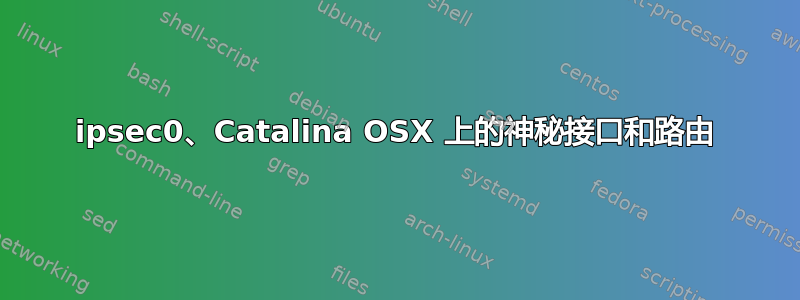 ipsec0、Catalina OSX 上的神秘接口和路由