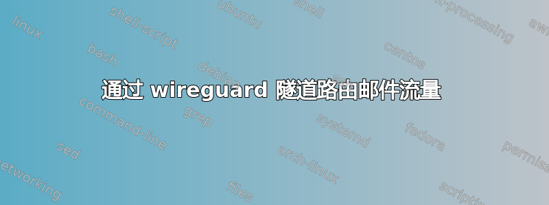 通过 wireguard 隧道路由邮件流量