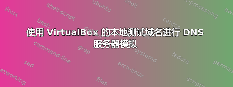 使用 VirtualBox 的本地测试域名进行 DNS 服务器模拟