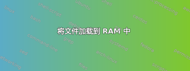 将文件加载到 RAM 中