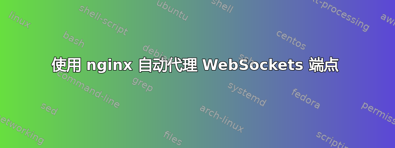 使用 nginx 自动代理 WebSockets 端点