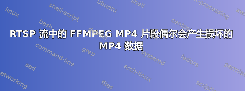 RTSP 流中的 FFMPEG MP4 片段偶尔会产生损坏的 MP4 数据