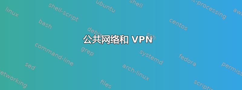 公共网络和 VPN 