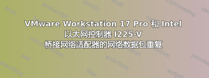 VMware Workstation 17 Pro 和 Intel 以太网控制器 I225-V 桥接网络适配器的网络数据包重复