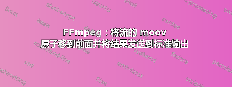 FFmpeg：将流的 moov 原子移到前面并将结果发送到标准输出