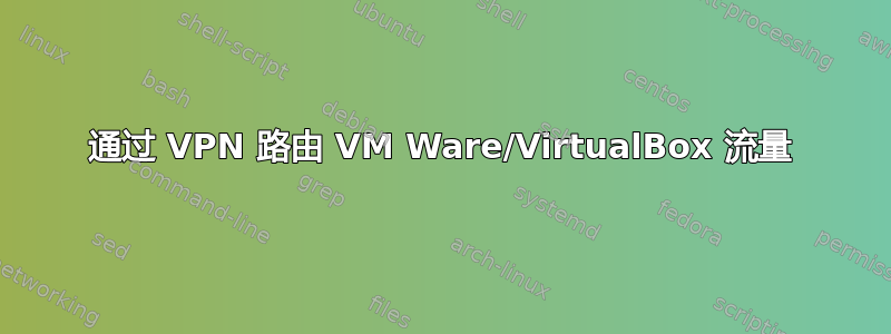 通过 VPN 路由 VM Ware/VirtualBox 流量