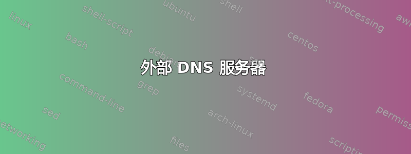 外部 DNS 服务器