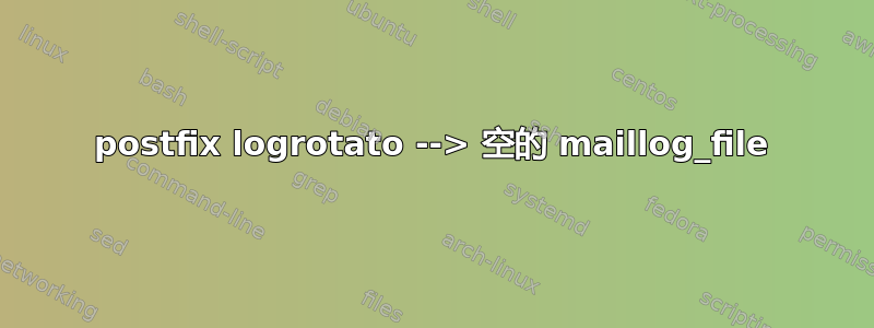 postfix logrotato --> 空的 maillog_file