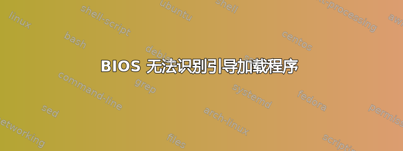 BIOS 无法识别引导加载程序