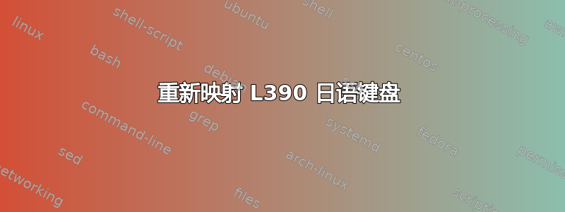 重新映射 L390 日语键盘