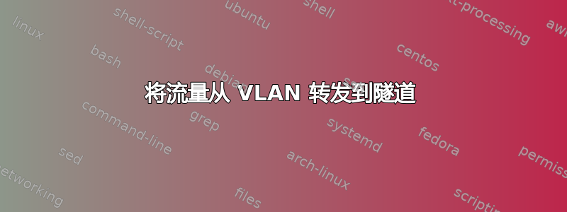 将流量从 VLAN 转发到隧道