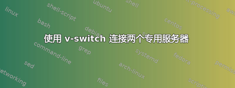 使用 v-switch 连接两个专用服务器