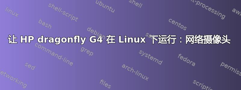 让 HP dragonfly G4 在 Linux 下运行：网络摄像头