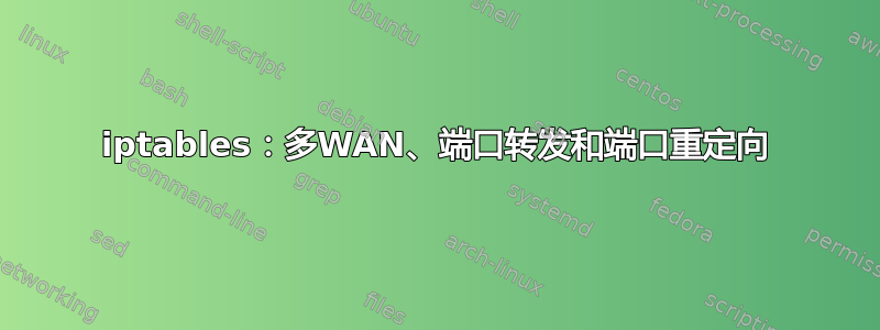 iptables：多WAN、端口转发和端口重定向