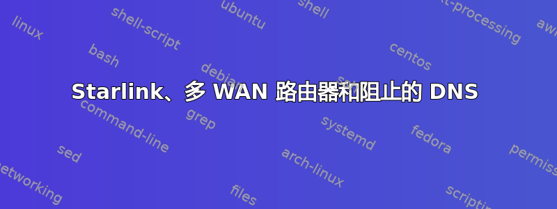 Starlink、多 WAN 路由器和阻止的 DNS