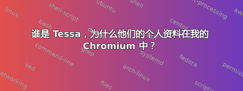 谁是 Tessa，为什么他们的个人资料在我的 Chromium 中？