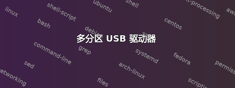 多分区 USB 驱动器