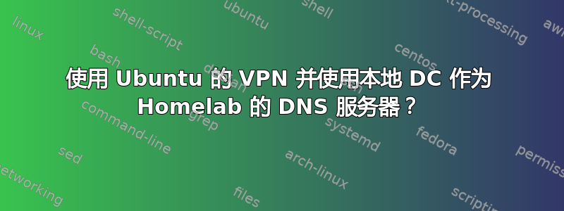 使用 Ubuntu 的 VPN 并使用本地 DC 作为 Homelab 的 DNS 服务器？