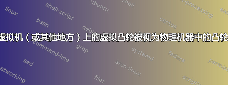 虚拟机（或其他地方）上的虚拟凸轮被视为物理机器中的凸轮