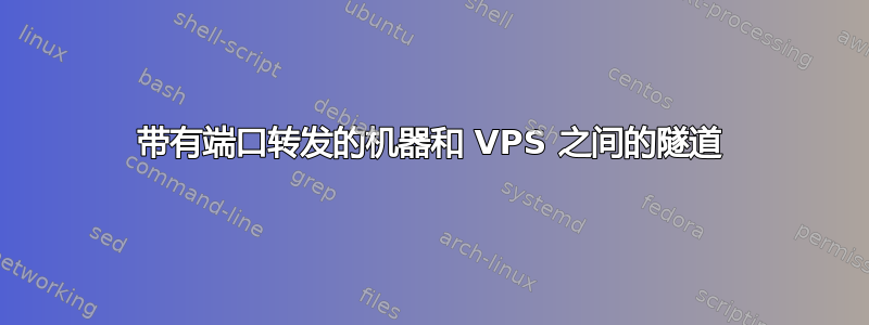 带有端口转发的机器和 VPS 之间的隧道