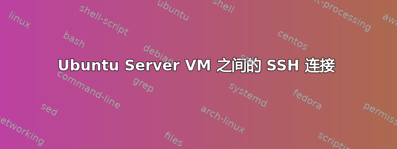 Ubuntu Server VM 之间的 SSH 连接